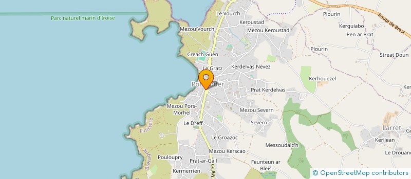 localisation de l'entreprise LES AILES DE LANDUNVEZ  LANDUNVEZ