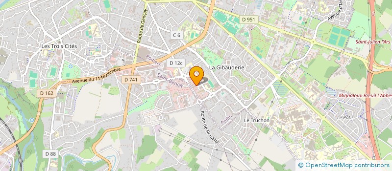 localisation de l'entreprise LES AILES DE SOI RESEAU BURN-OUT PREVENIR ORIENTER PARTAGER ACCOMPAGNER à POITIERS