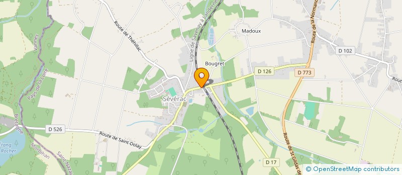 localisation de l'entreprise LES AILES DES 3 RIVIERES  SEVERAC