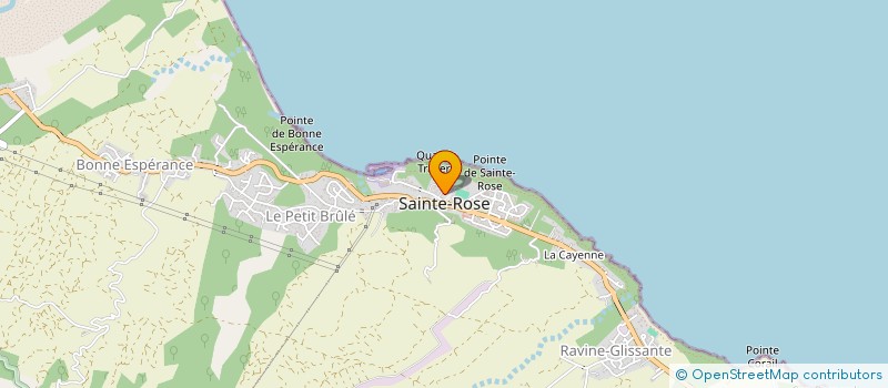 localisation de l'entreprise LES AILES DES LAVES  SAINTE-ROSE