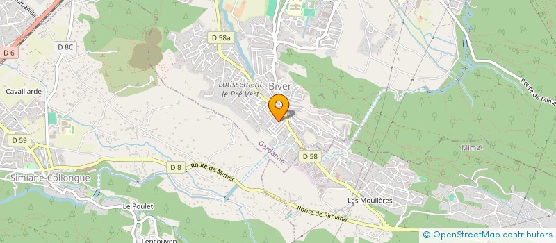 localisation de l'entreprise LES AILES DU CATIVEL à GARDANNE