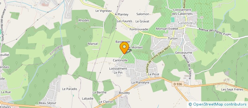 localisation de l'entreprise LES AILES DU COEUR  SALLEBUF