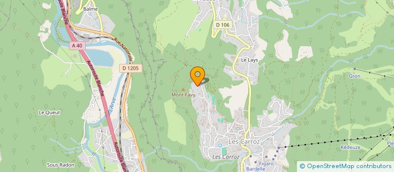 localisation de l'entreprise LES AILES DU GIFFRE  ARACHES-LA-FRASSE