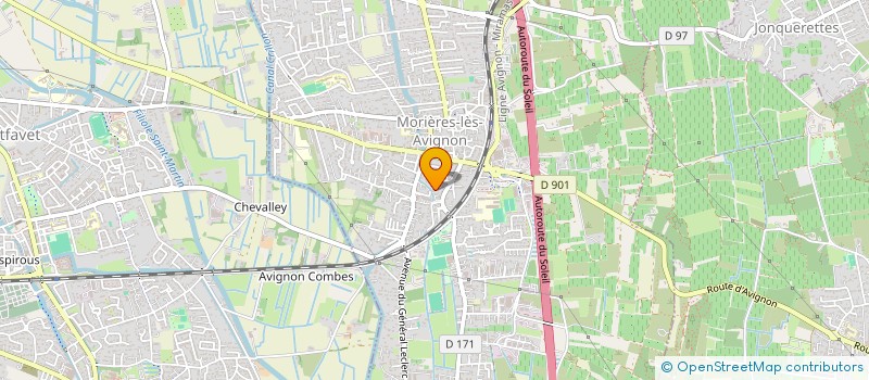 localisation de l'entreprise LES AILES DU SUD  MORIERES-LES-AVIGNON