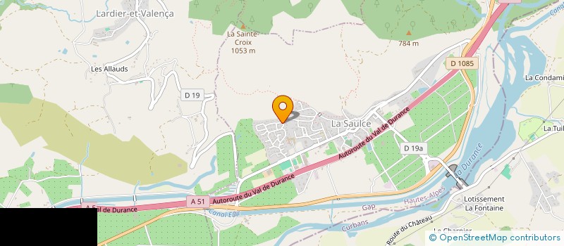 localisation de l'entreprise LES AILES SAULCETIERES ASSOCIATION D AEROMODELISTE  LA SAULCE