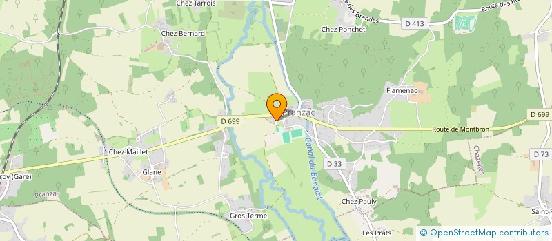 localisation de l'entreprise LES AIMANTS  LA ROCHEFOUCAULD-EN-ANGOUMOIS