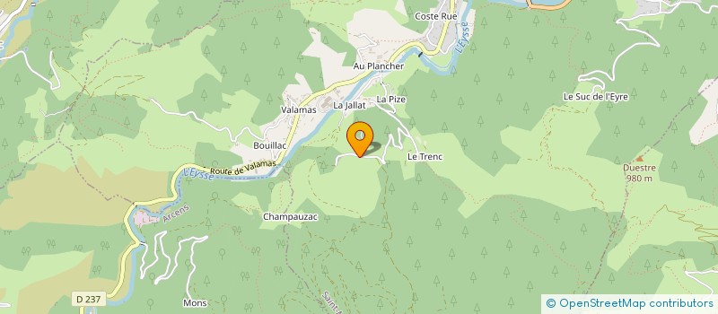 localisation de l'entreprise LES AIMANTS DE L'ARDEYROL à SAINT-CLEMENT