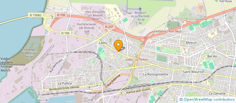 localisation de l'entreprise LES AIMANTS DE LA MANUFACTURE  LA ROCHELLE