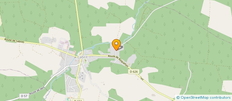 localisation de l'entreprise LES AINES D ALBRET  LABRIT