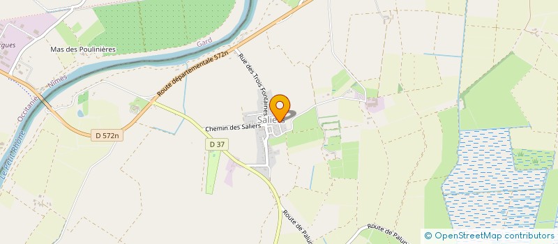 localisation de l'entreprise LES AINES DE CAMARGUE (L.A.D.C.) à ARLES