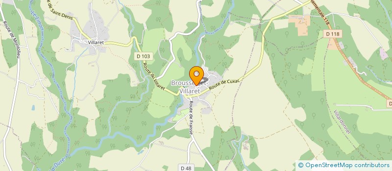 localisation de l'entreprise LES AINES DE LA MONTAGNE NOIRE à FONTIERS-CABARDES