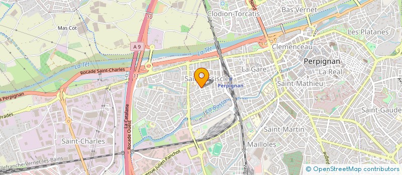 localisation de l'entreprise LES AINES DE ST ASSISCLE  PERPIGNAN