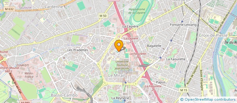 localisation de l'entreprise LES AINES DES PRADETTES  TOULOUSE