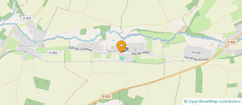 localisation de l'entreprise LES AINES DU SCARDON  NEUFMOULIN