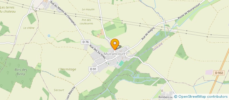 localisation de l'entreprise LES AINES DU VAL DE VERSE  MUIRANCOURT