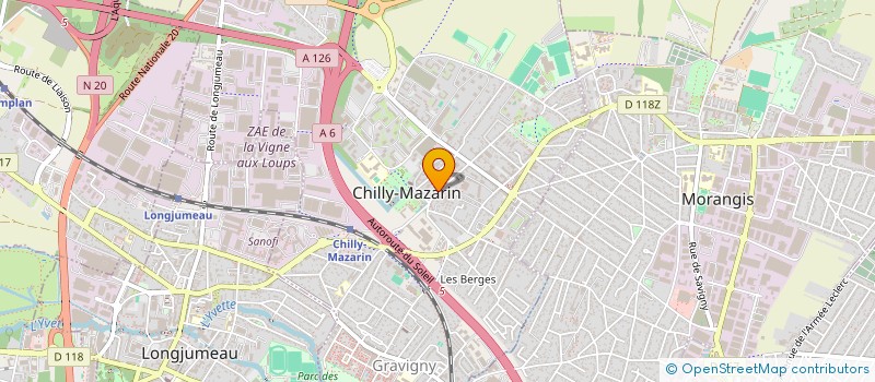 localisation de l'entreprise LES AINES EN VADROUILLE  CHILLY-MAZARIN