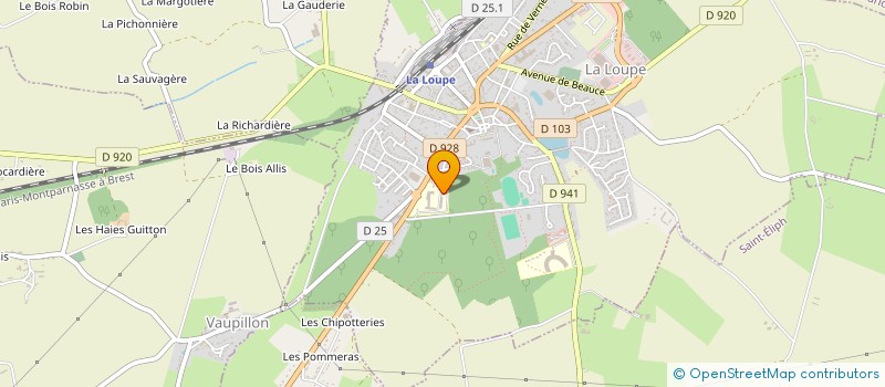 localisation de l'entreprise LES AINES LOUPEENS à LA LOUPE