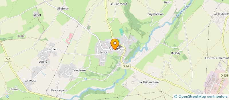 localisation de l'entreprise LES AINES RURAUX DE SAIVRES  SAIVRES