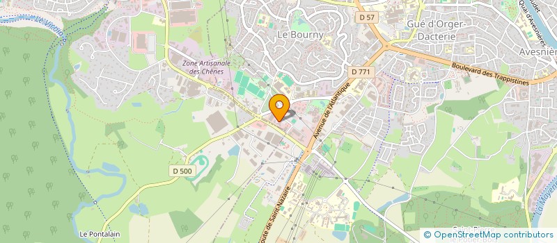 localisation de l'entreprise LES AINES RURAUX FEDERATION DEPARTEMENTALE DE LA MAYENNE à LAVAL
