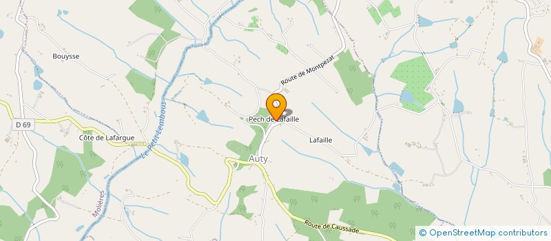 localisation de l'entreprise LES AINES RURAUX VAZERAC LABARTHE  VAZERAC