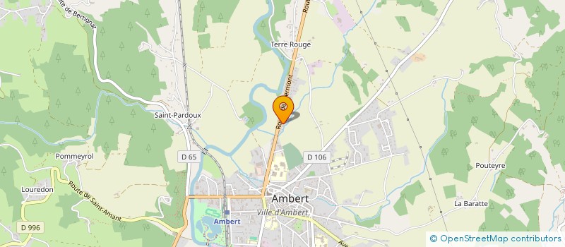 localisation de l'entreprise LES AIRELLES à AMBERT
