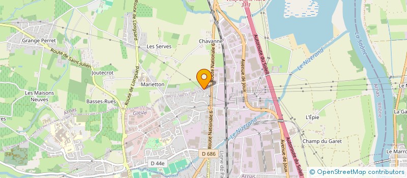 localisation de l'entreprise LES AIRELLES  ARNAS