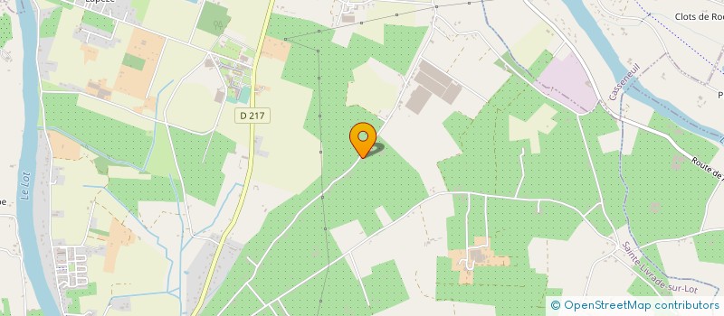 localisation de l'entreprise LES AIRELLES  ALLEZ-ET-CAZENEUVE