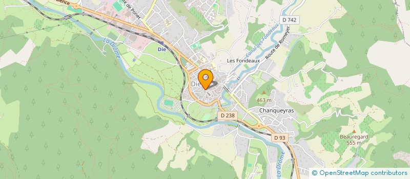 localisation de l'entreprise LES AIRES à DIE