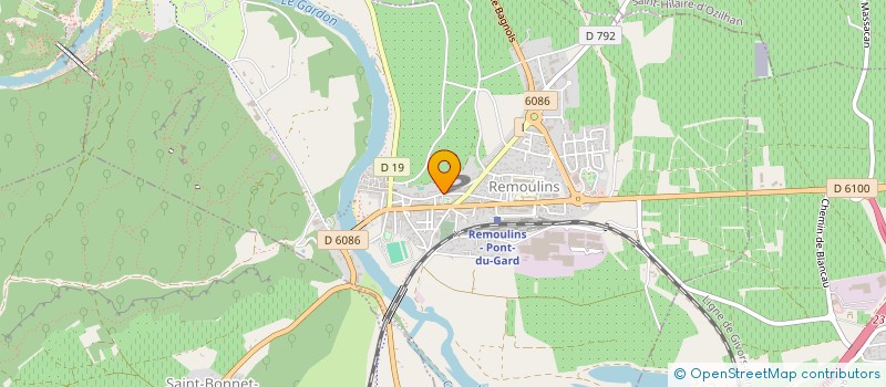 localisation de l'entreprise LES AIRES  REMOULINS