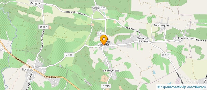 localisation de l'entreprise LES AIRES  AIGALIERS