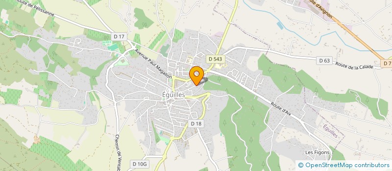 localisation de l'entreprise LES AIRES HAUTES  EGUILLES