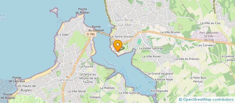 localisation de l'entreprise LES AJASSONS  SAINT-BRIAC-SUR-MER