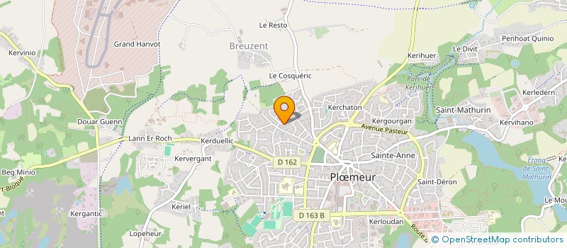 localisation de l'entreprise LES AJONCS à PLOEMEUR