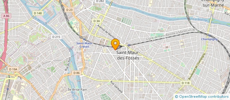 localisation de l'entreprise LES AJONCS à SAINT-MAUR-DES-FOSSES