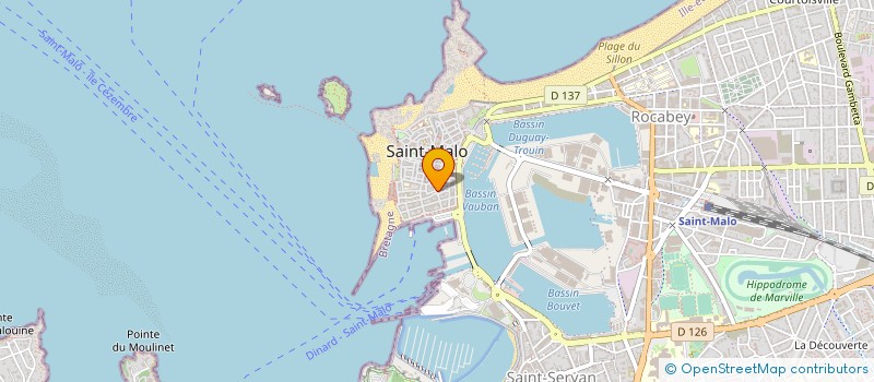 localisation de l'entreprise LES AJONCS D'OR à SAINT-MALO