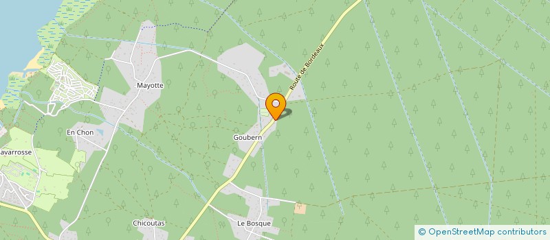 localisation de l'entreprise LES AJONCS DE BISCARROSSE  BISCARROSSE