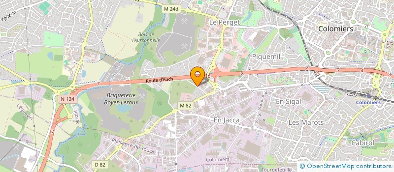 localisation de l'entreprise LES AJT à COLOMIERS