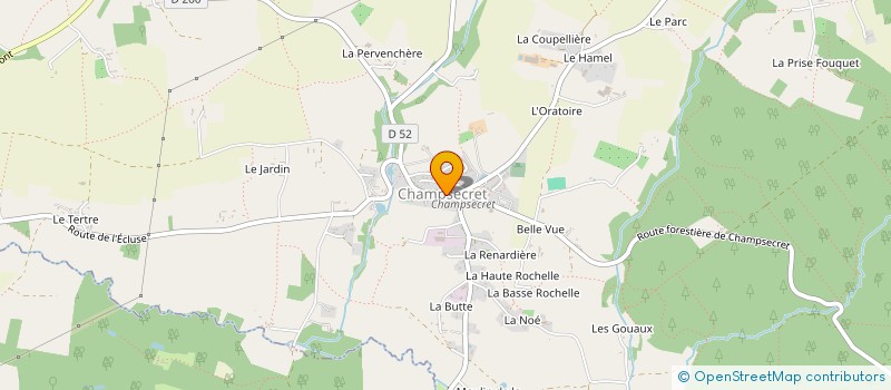 localisation de l'entreprise LES AJT'S à CHAMPSECRET