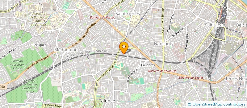 localisation de l'entreprise LES ALAMANDAS  TALENCE