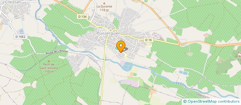 localisation de l'entreprise LES ALAMANS  PUISSERGUIER