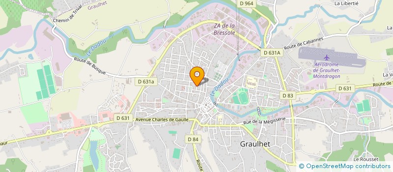 localisation de l'entreprise LES ALAMBICS  GRAULHET