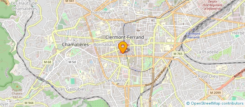 localisation de l'entreprise LES ALAMBIQUEES  CLERMONT-FERRAND