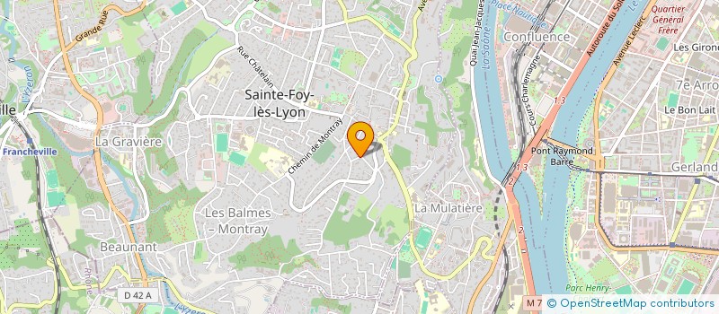 localisation de l'entreprise LES ALBATROS  SAINTE-FOY-LES-LYON