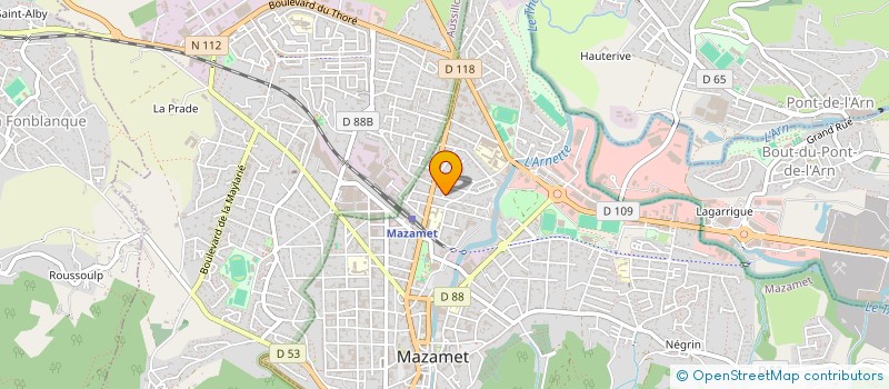 localisation de l'entreprise LES ALBERTS  MAZAMET