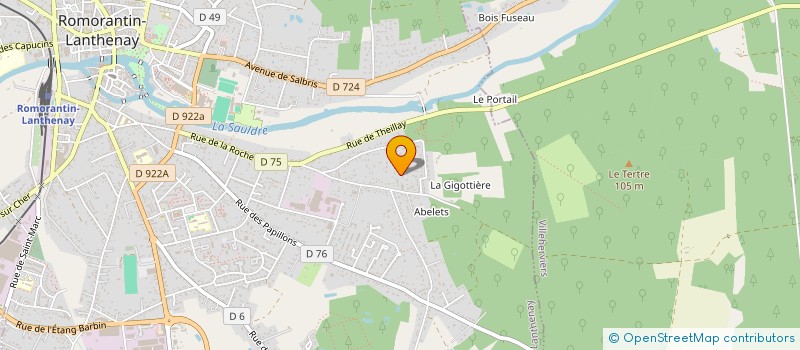 localisation de l'entreprise LES ALBIZIAS 41  ROMORANTIN-LANTHENAY