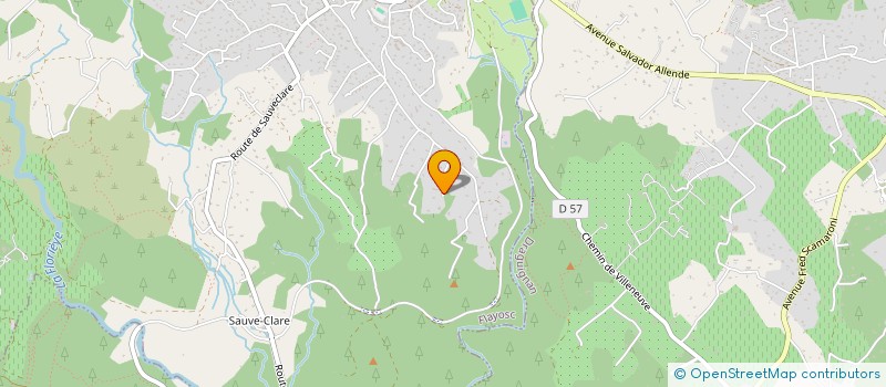 localisation de l'entreprise LES ALBIZIAS  FLAYOSC