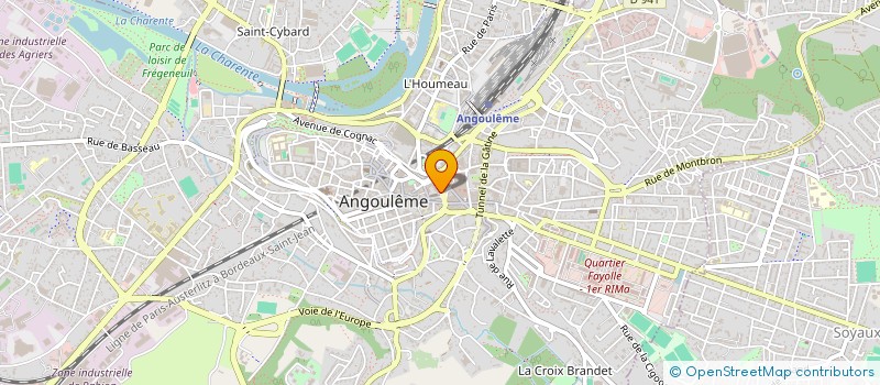 localisation de l'entreprise LES ALCHIMISTES à ANGOULEME