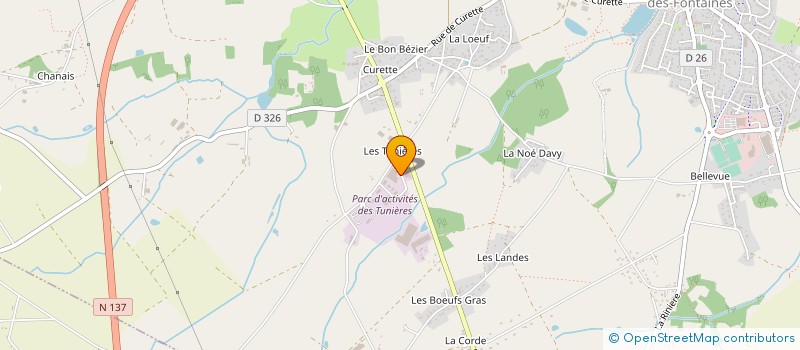 localisation de l'entreprise LES ALCHIMISTES METALLERIE à GRANDCHAMP-DES-FONTAINES