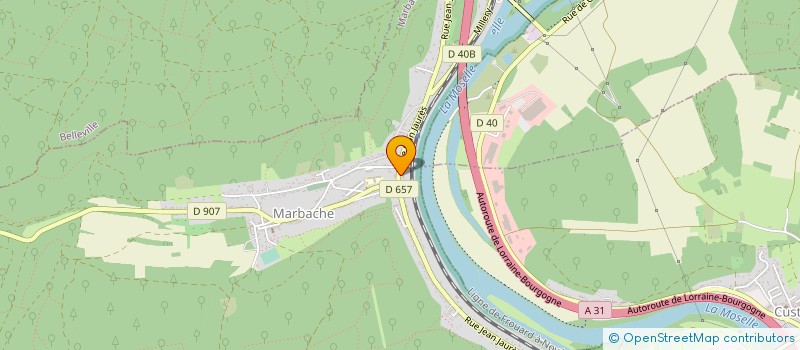 localisation de l'entreprise LES ALERIONS  MARBACHE