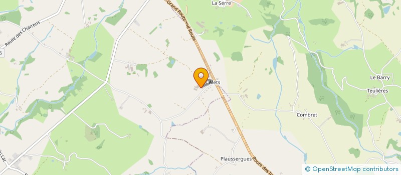 localisation de l'entreprise LES ALETS ENERGIE  MORLHON-LE-HAUT